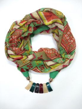 Multicoloured Necklace Wrap for Women