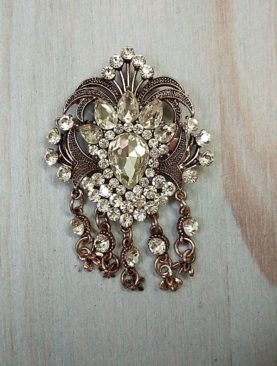 Vintage Love Crystal Brooch