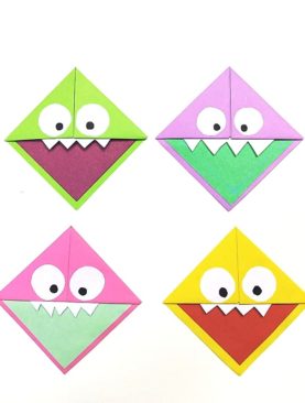 Handmade Monster Corner Bookmarks