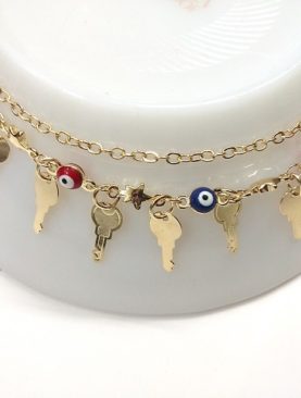 Golden Eagle Eye Anklet