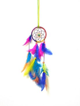 Coloured Feathers Dreamcatcher