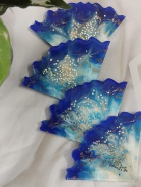 Blue Sky Resin Coasters