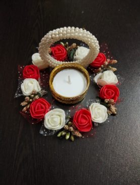 Red White Tealight Holder